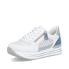 White & Steel Blue Mesh