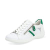 White & Emerald Green
