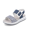 Blue & White Zigzag Weave