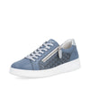 Blue & Silver Floral Cutout