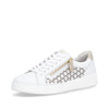 White & Gold Perforated