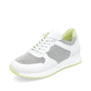 White & Lime Green