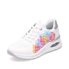 White & Multicolour Floral