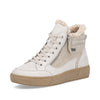 White & Beige Shearling