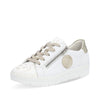 White & Gold Splatter