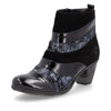 Black & Metallic Blue Stripe