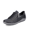 Black & Gunmetal Zip